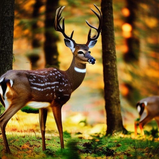 staring deer