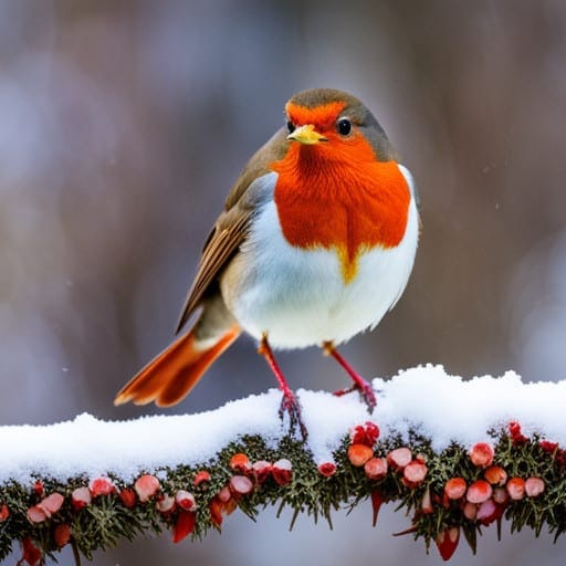 red robin appears on branch