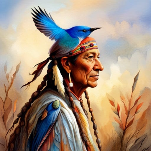 native american legends about a bluebird