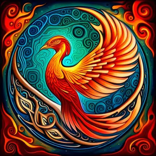 celtic style phoenix