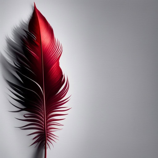 dark red feather