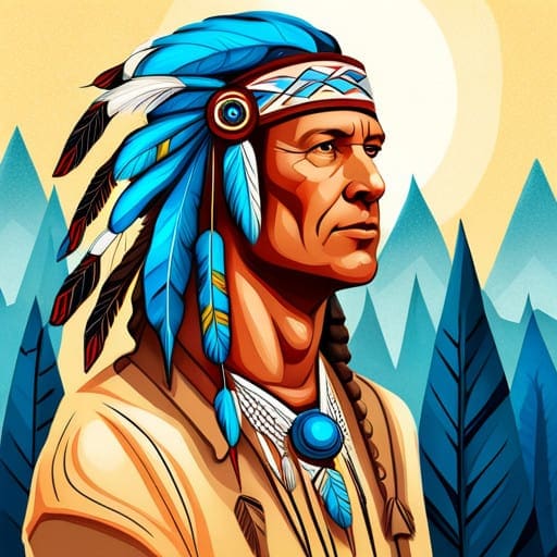 blue feathered headdress in native american cultures