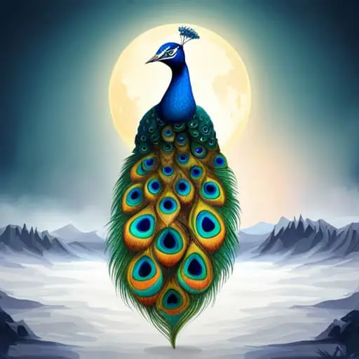 peacock totem