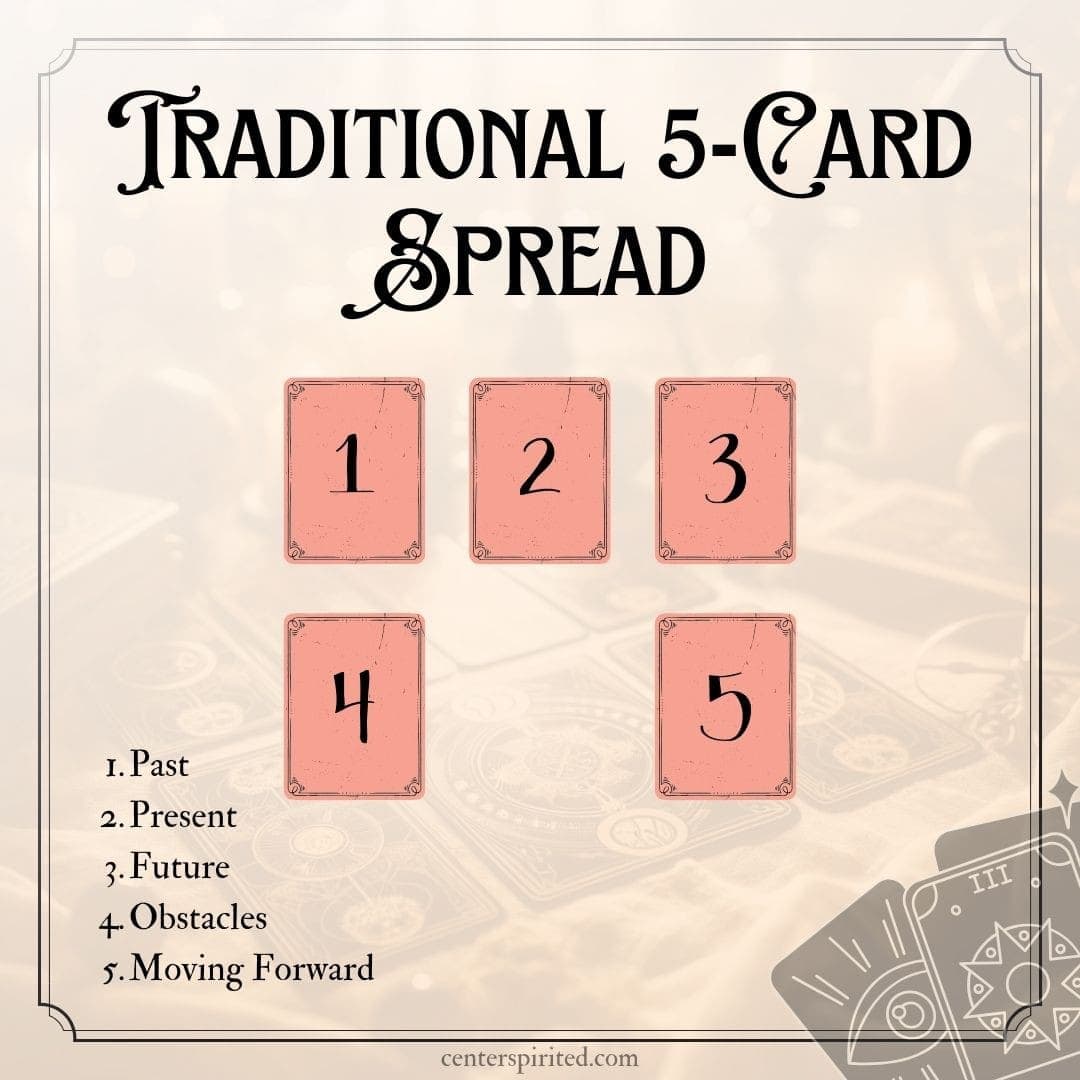 traditional five card tarot spread