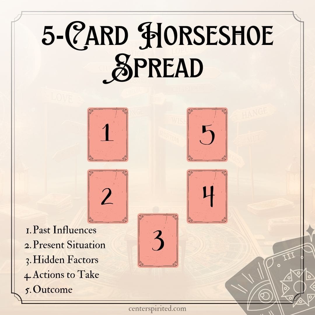 five-card horseshoe spread
