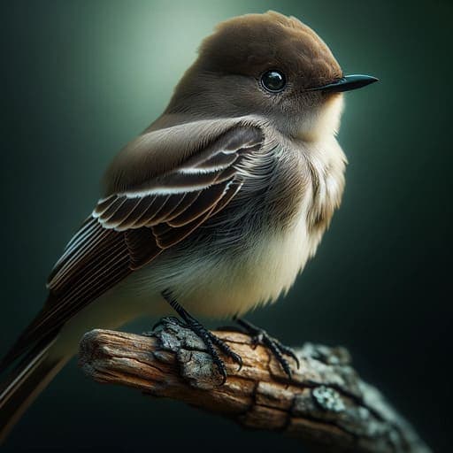 Eastern Phoebe bird sitting on a branch