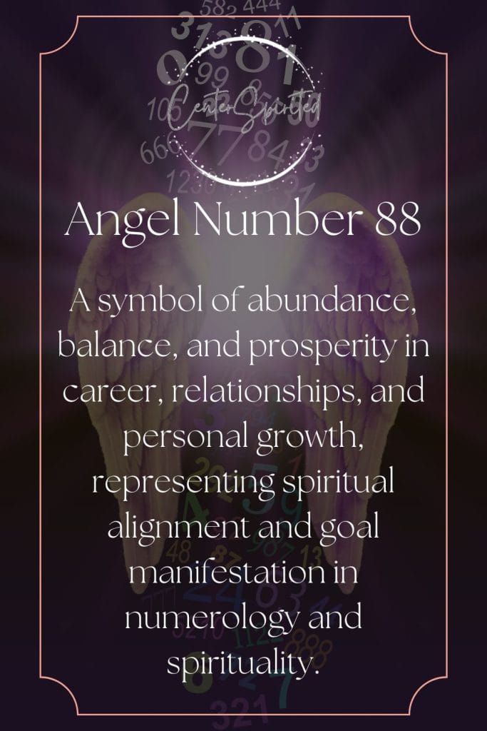 angel number 88 meaning