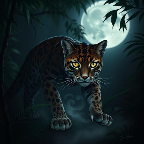 ocelot symbolizes independence and intuition