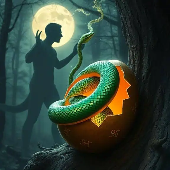 rebirth through serpentine symbolism