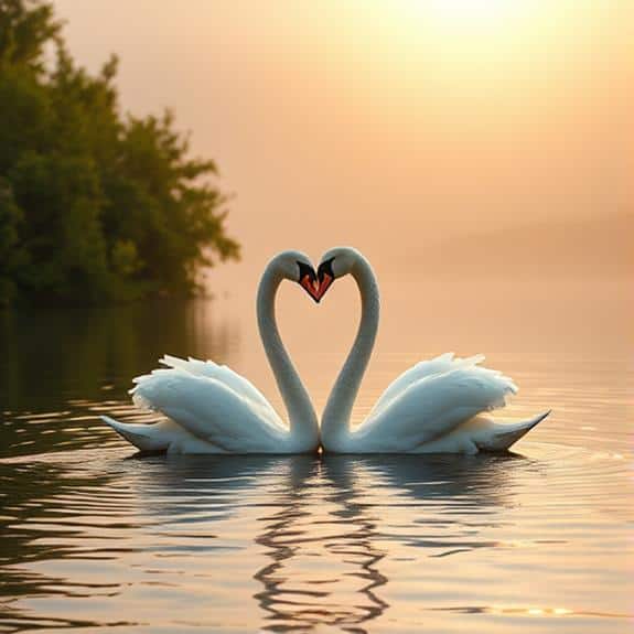 swans represent eternal love