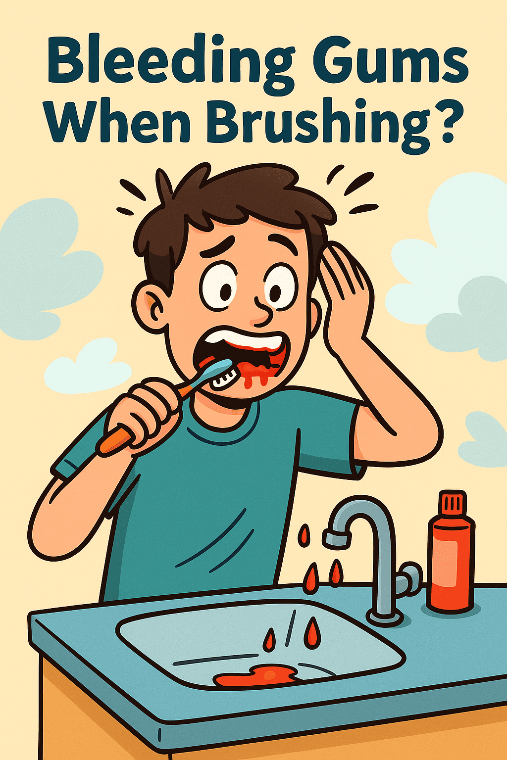 Bleeding gums when brushing