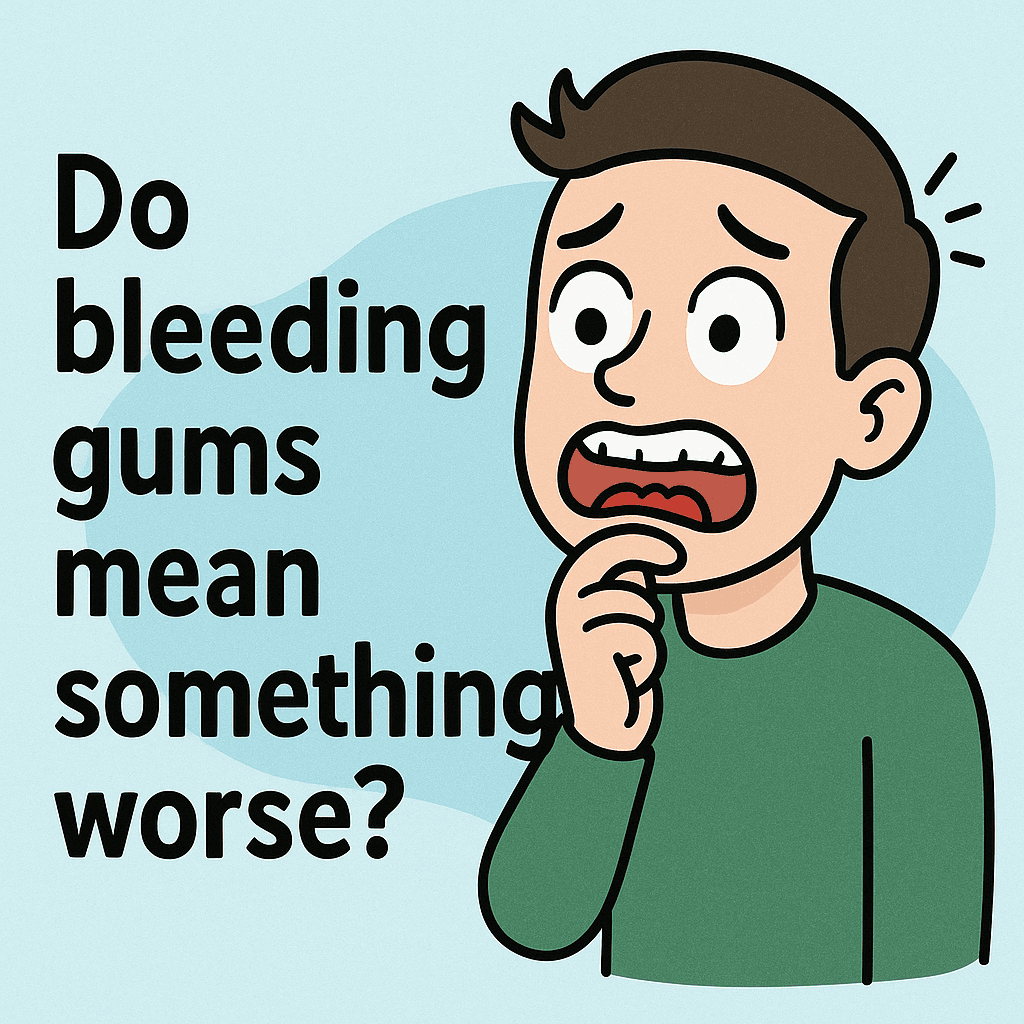 Do bleeding gums mean something worse