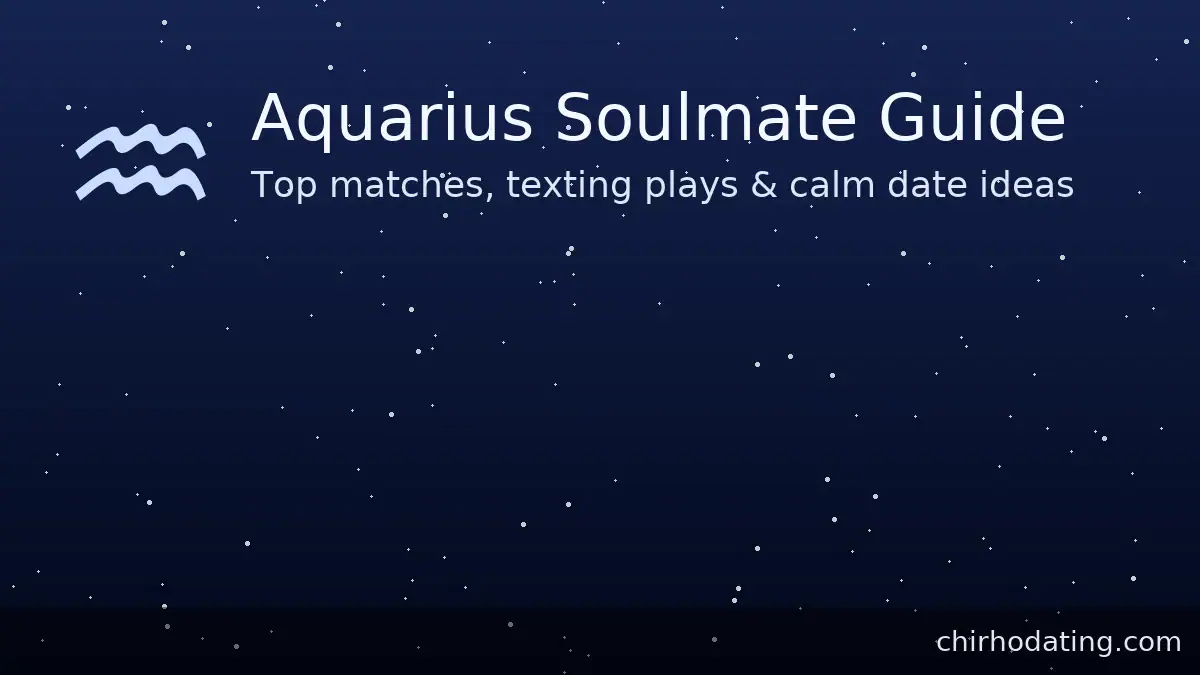 Aquarius soulmate guide with top matches and dating tips.