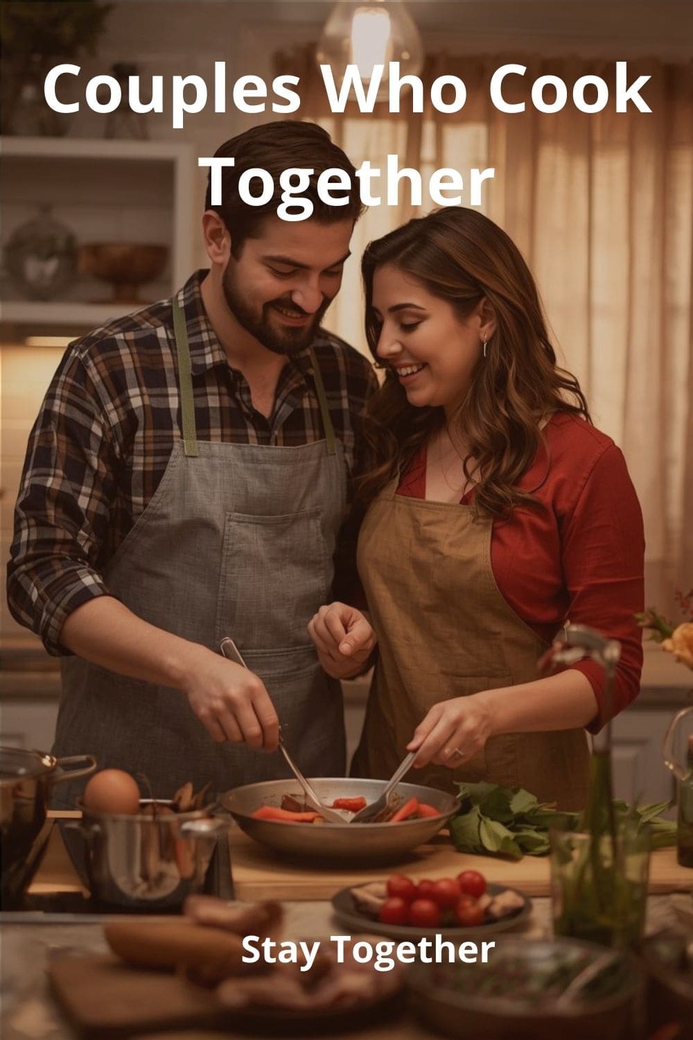 image of a couple cooking a health keto meal together,