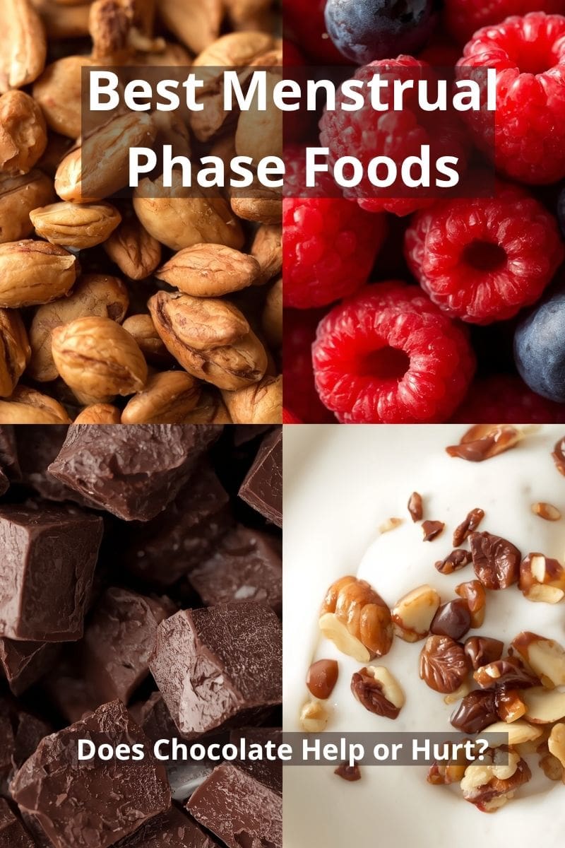 image of the best menstrual phase foods for women,