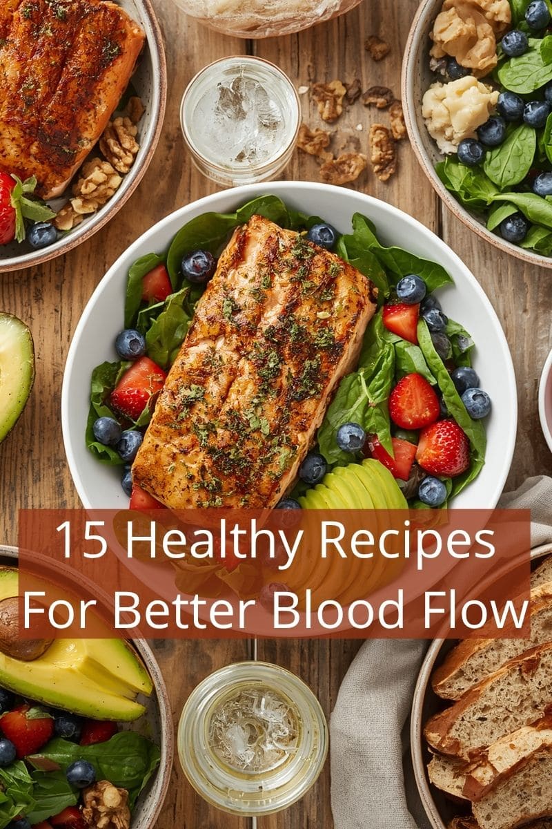 cover image of healthy recipes for blood flow,