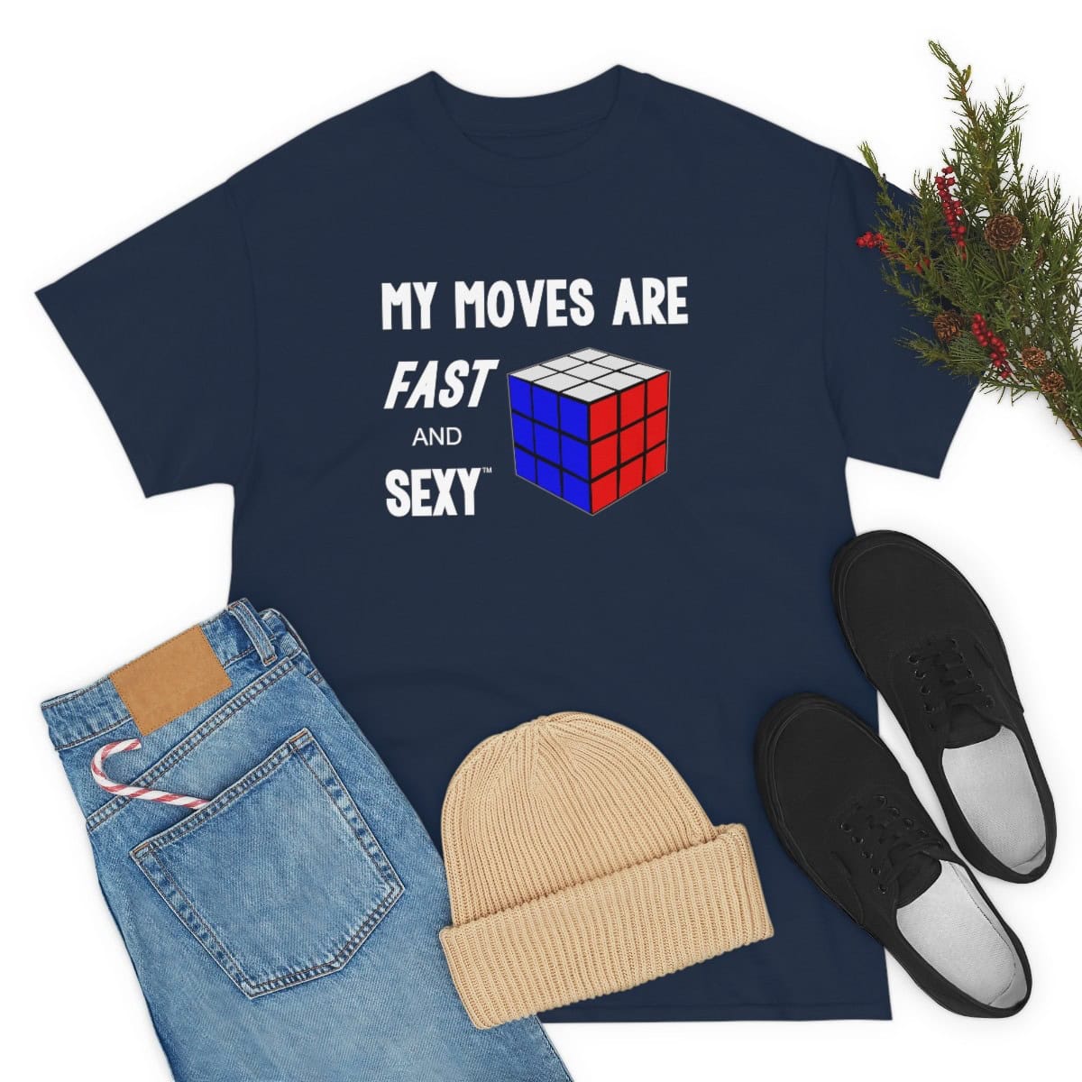 My Moves are Fast and Sexy (Adult Sizes) - Rubik's Cube T-Shirt - Image 4