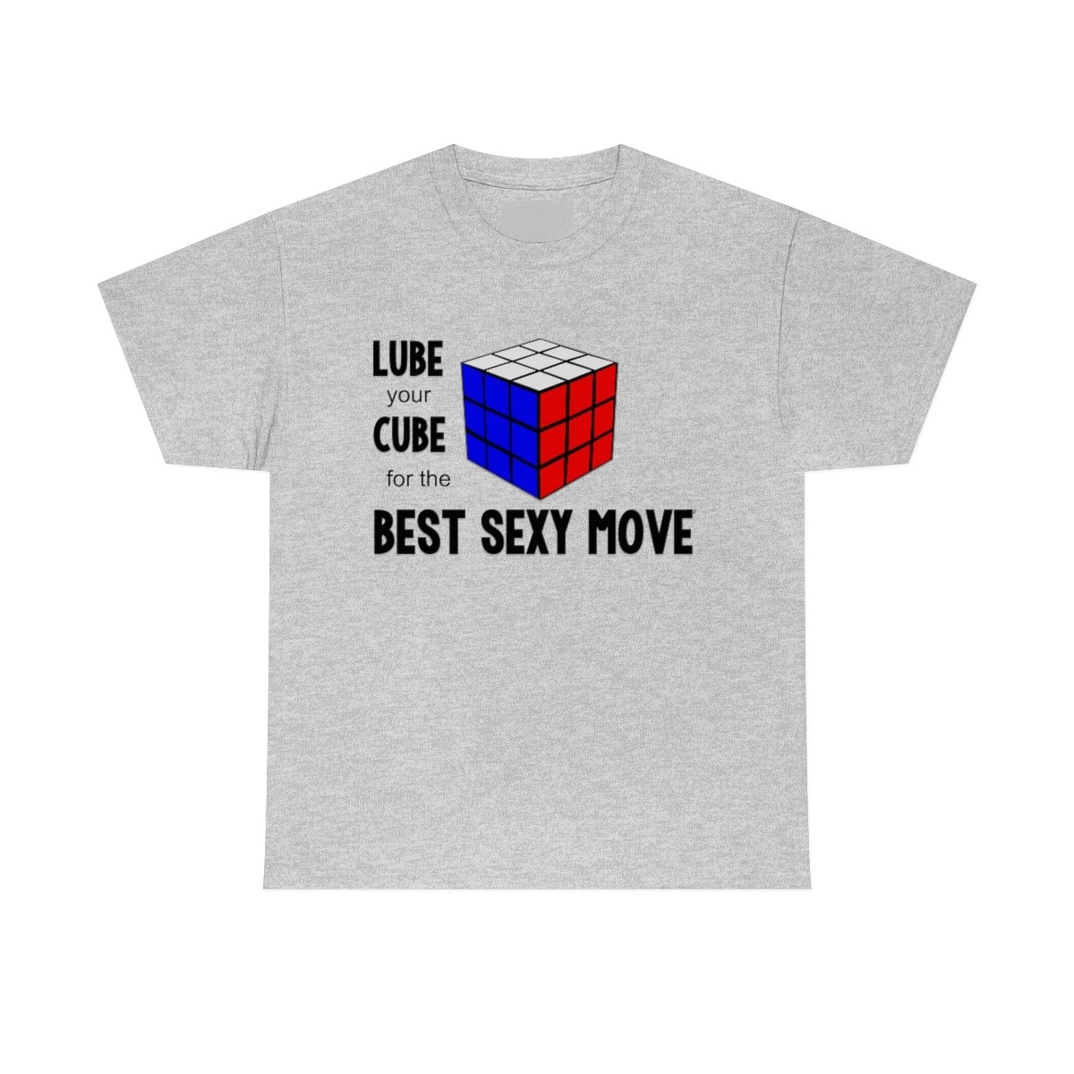 Lube your Cube for the Best Sexy Move (Adult Sizes) - Rubik's Cube T-Shirt - Image 5