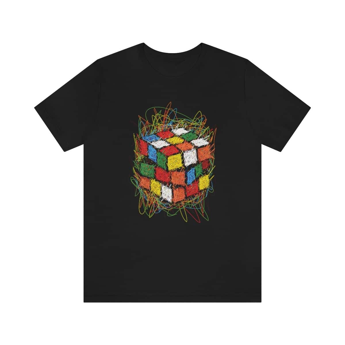 Scribble Cube - Rubik's Cube T-Shirt (Adult Sizes) - Image 4