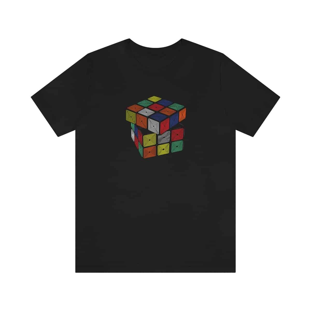 Rubik's Cube T-Shirt Neon Glow