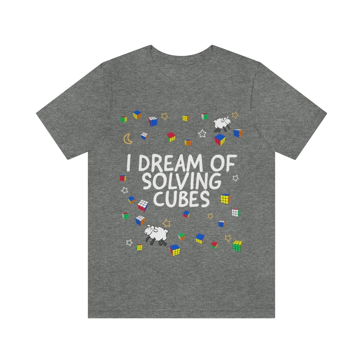 I Dream of Solving Cubes Shirt (Adult Sizes) Rubik's Cube Shirt - Image 4