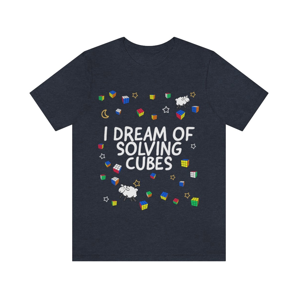 I Dream of Solving Cubes Shirt (Adult Sizes) Rubik's Cube Shirt - Image 10