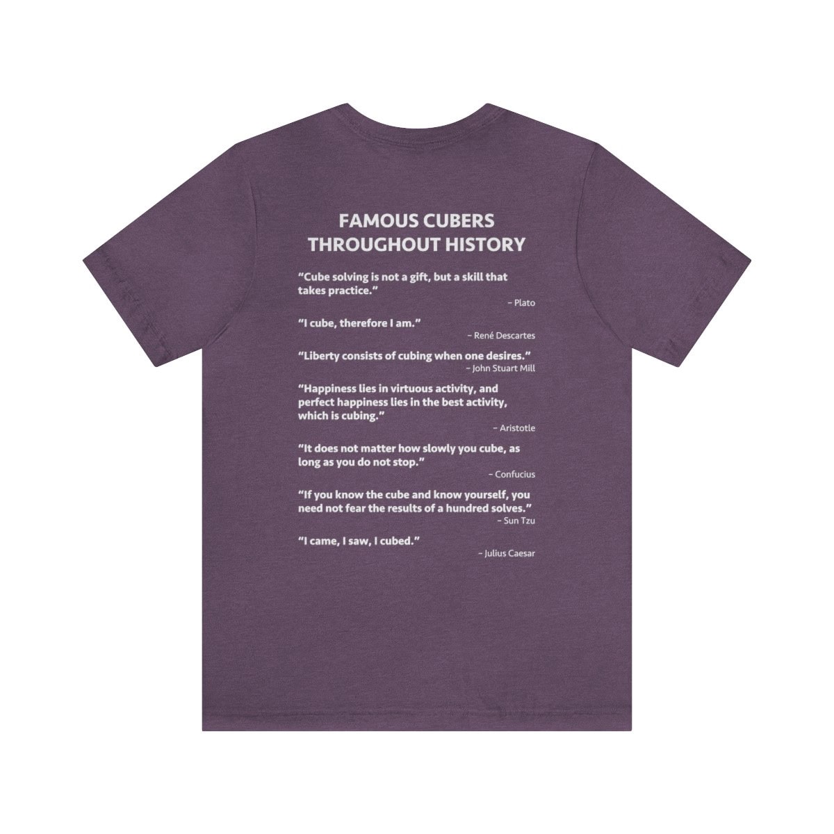 Famous Cube Quotes - Rubik's Cube Shirt (Adult Sizes) - Cubers Throughout History - Image 17