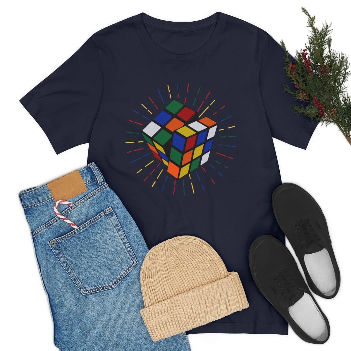 Radiating cube - Rubik's Cube Shirt (Adult Sizes) - Image 9