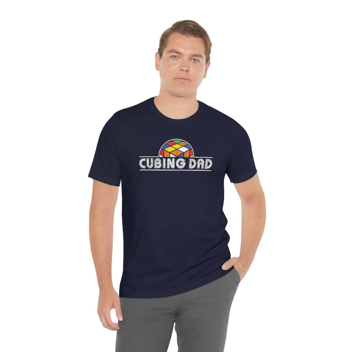 Cubing Dad - Rubik's Cube Shirt (Adult Sizes) - Soft Cotton T-Shirt - Image 3