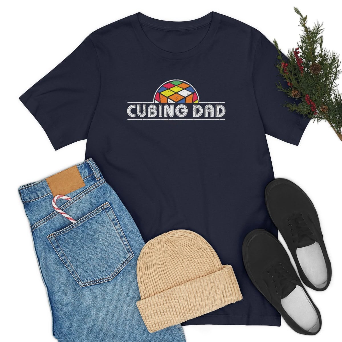 Cubing Dad - Rubik's Cube Shirt (Adult Sizes) - Soft Cotton T-Shirt - Image 4