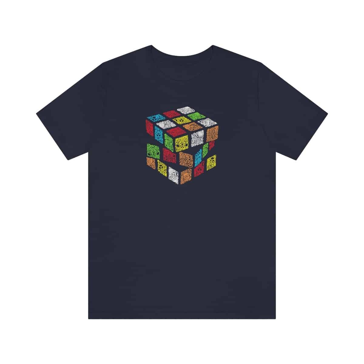 Doodle Cube - Rubik's Cube Shirt (Adult Sizes) - Soft Cotton T-Shirt - Image 8