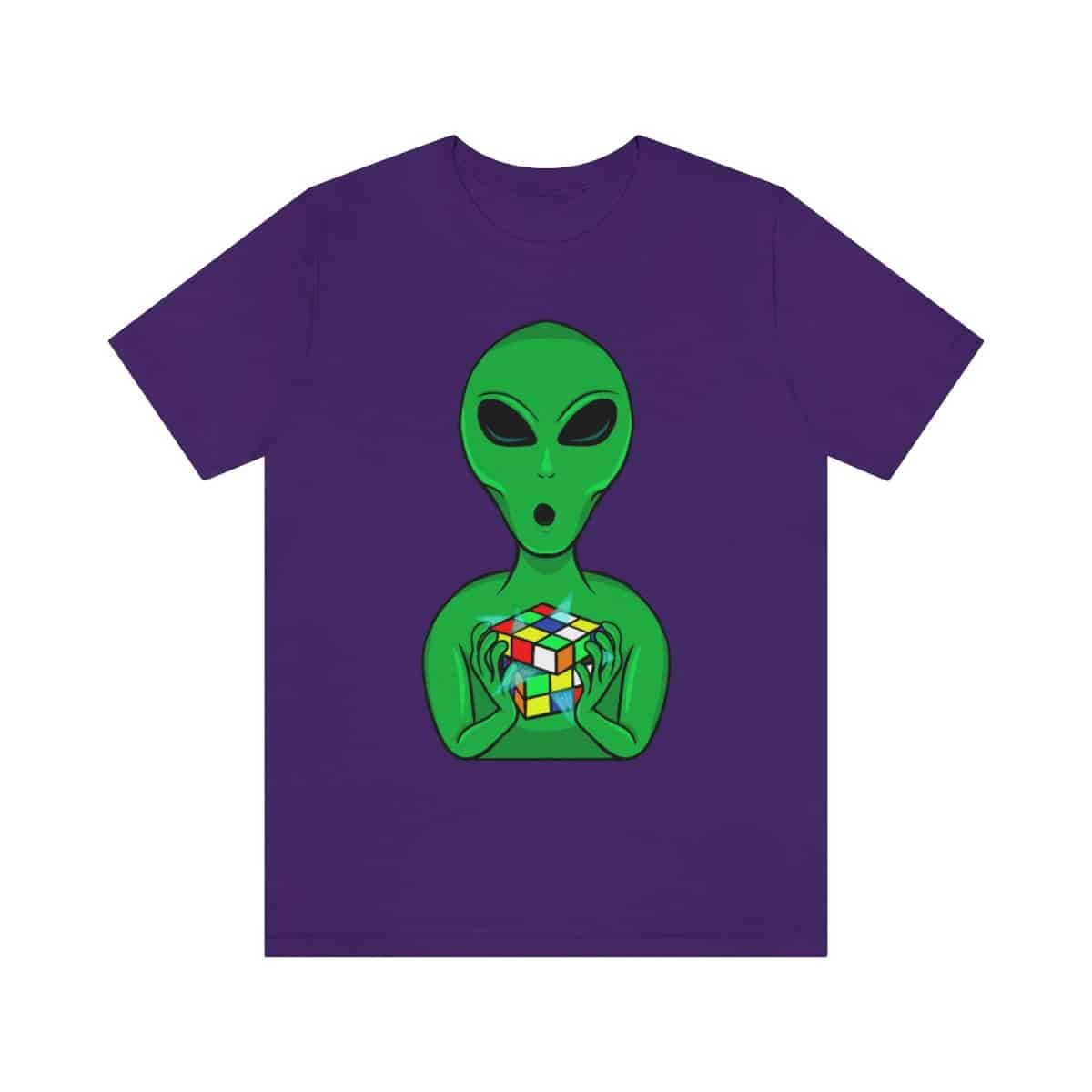 Rubik's Cube Shirt Alien Adult