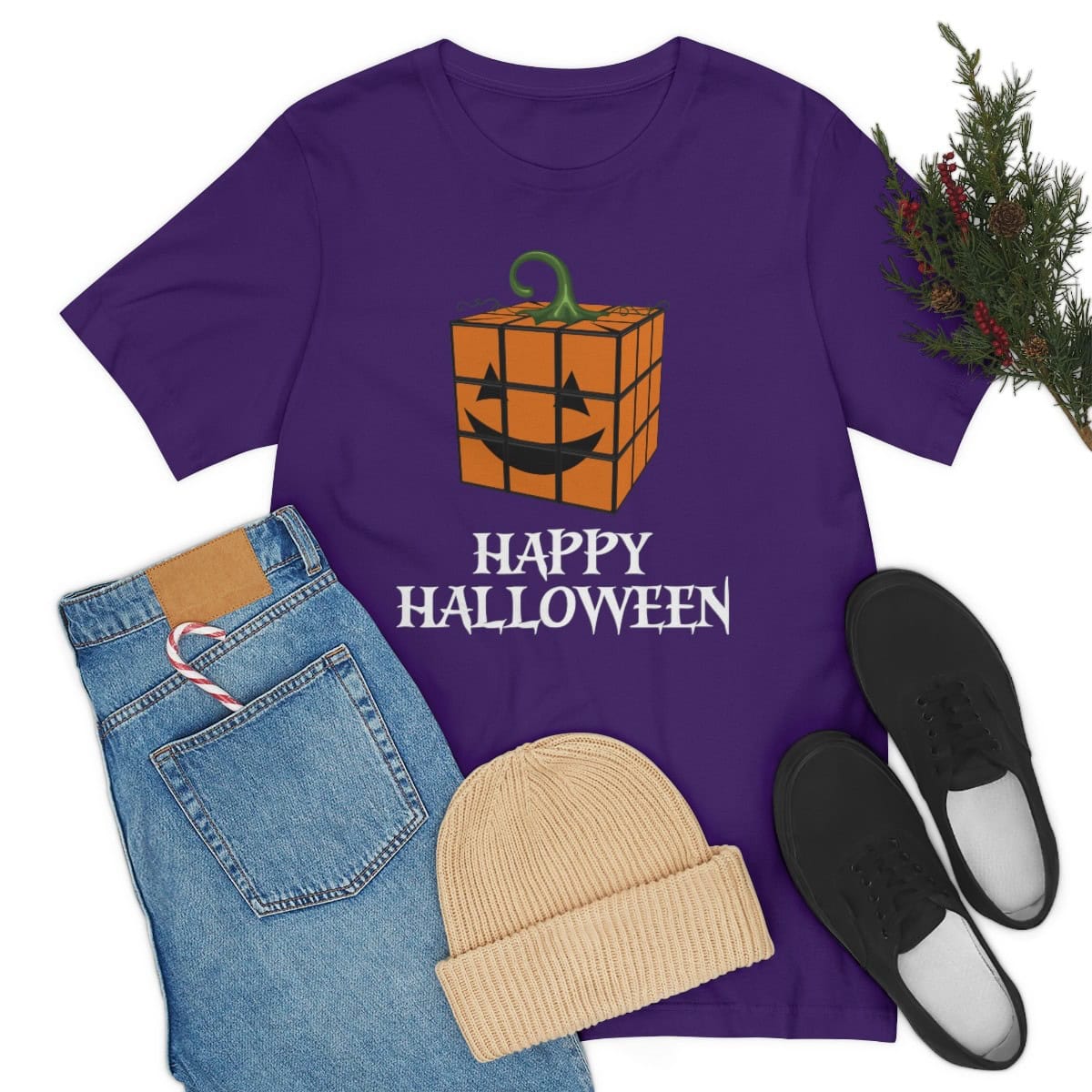Halloween Rubik's Cube T-Shirt (Adult Sizes) - Image 3