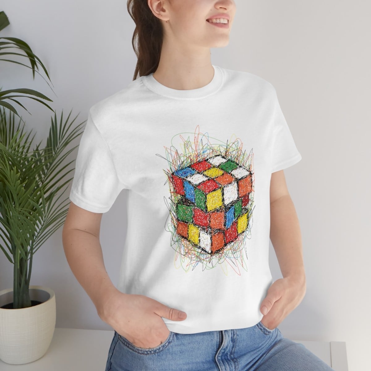 Scribble Cube - Rubik's Cube T-Shirt (Adult Sizes) - Image 3
