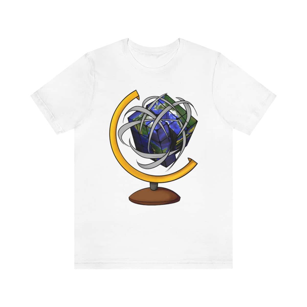 Globe Rubik's Cube Shirt (Adult Sizes) - Soft Cotton T-Shirt, Fun Gift, Multiple Colors Available - Image 4