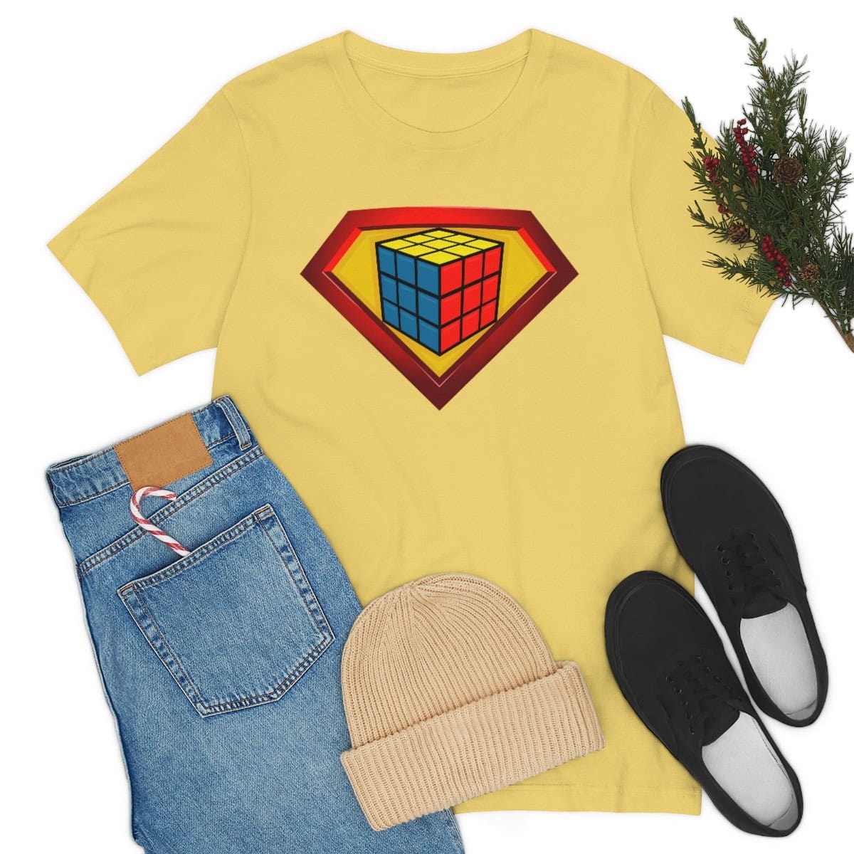 Supercuber Shield - Rubik's Cube Shirt (Adult Sizes) - Soft Cotton T-Shirt - Image 7