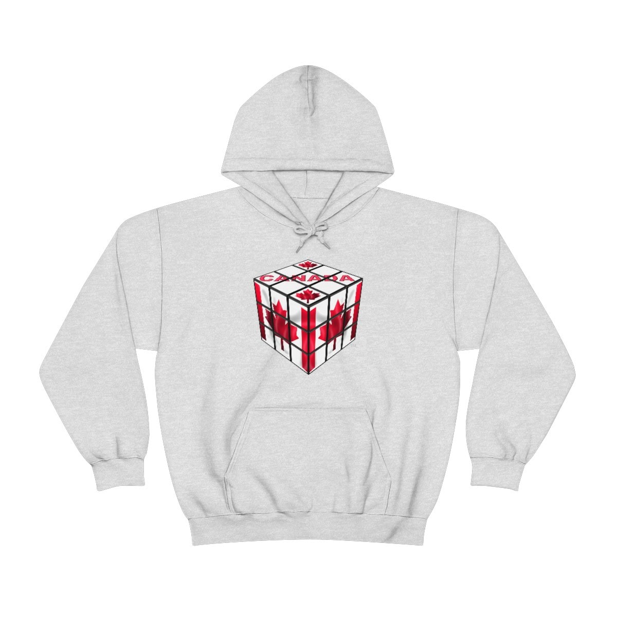 Canadian Flag - Rubik's Cube Hoodie Sweatshirt (Adult Sizes) - Image 17