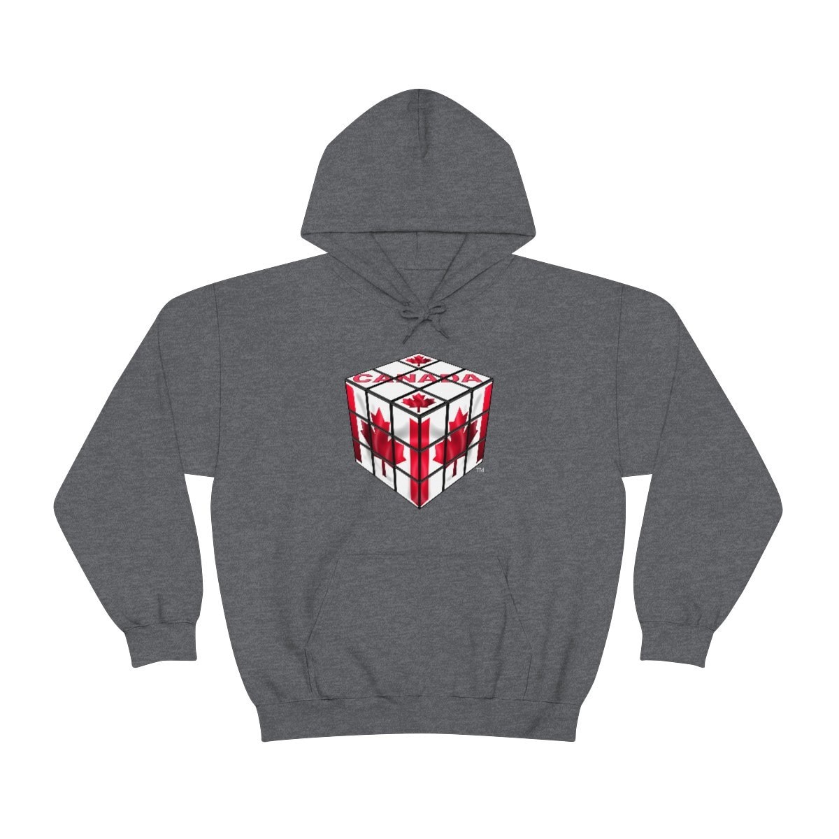 Canadian Flag - Rubik's Cube Hoodie Sweatshirt (Adult Sizes) - Image 33