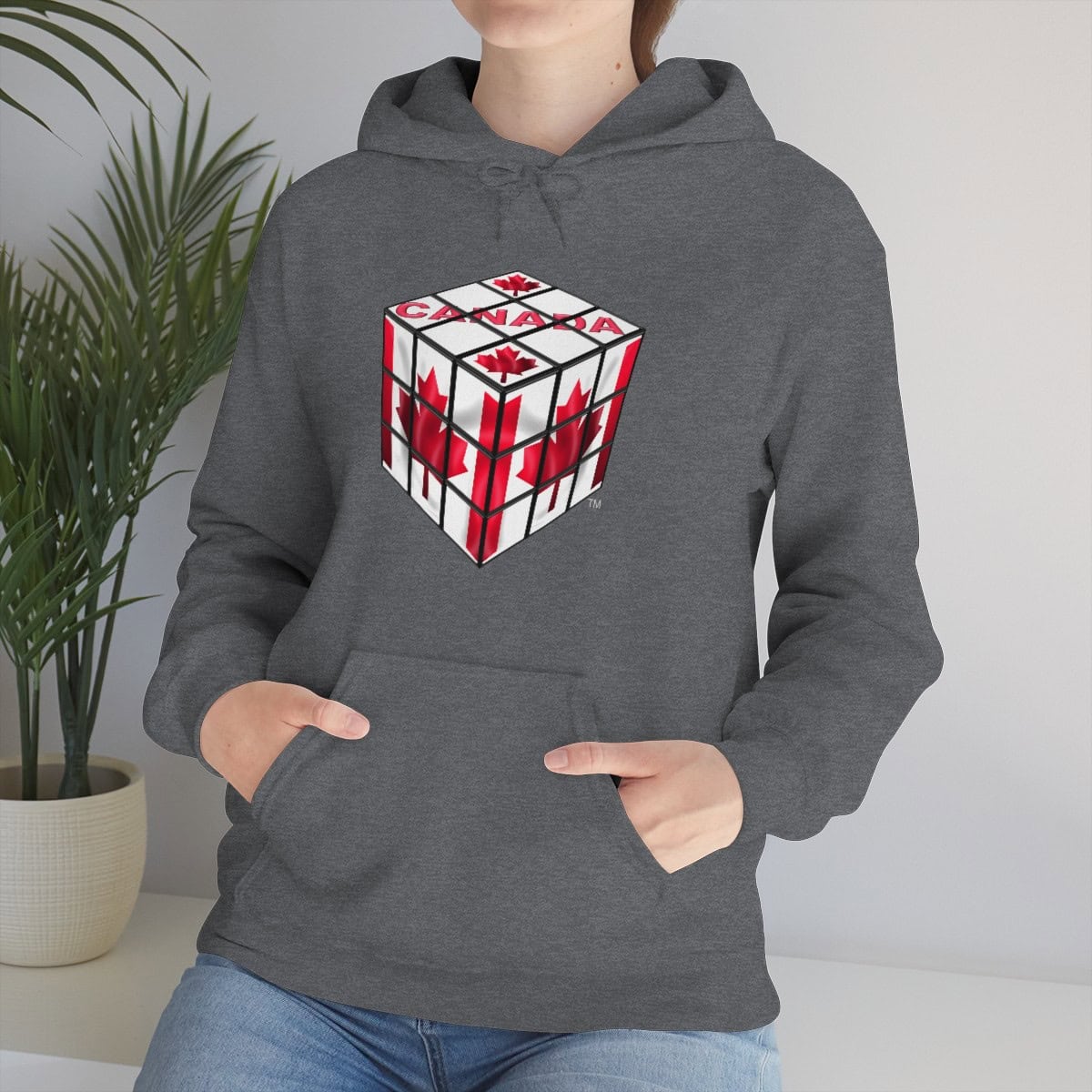 Canadian Flag - Rubik's Cube Hoodie Sweatshirt (Adult Sizes) - Image 38