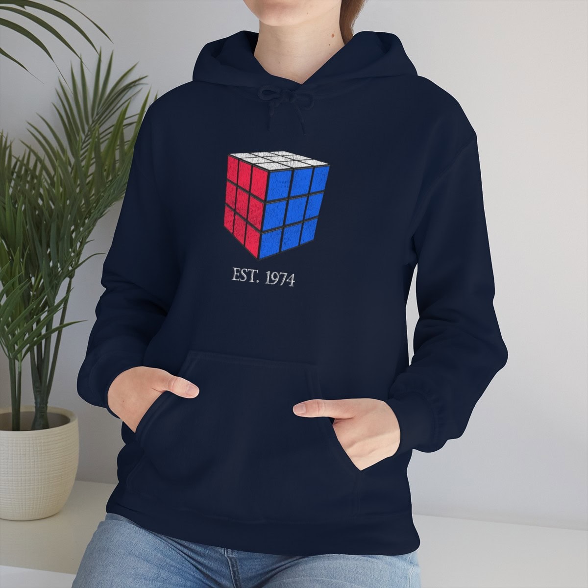 Rubik's Cube Est. 1974 - Rubik's Cube Hoodie Sweatshirt - Adult - Image 30