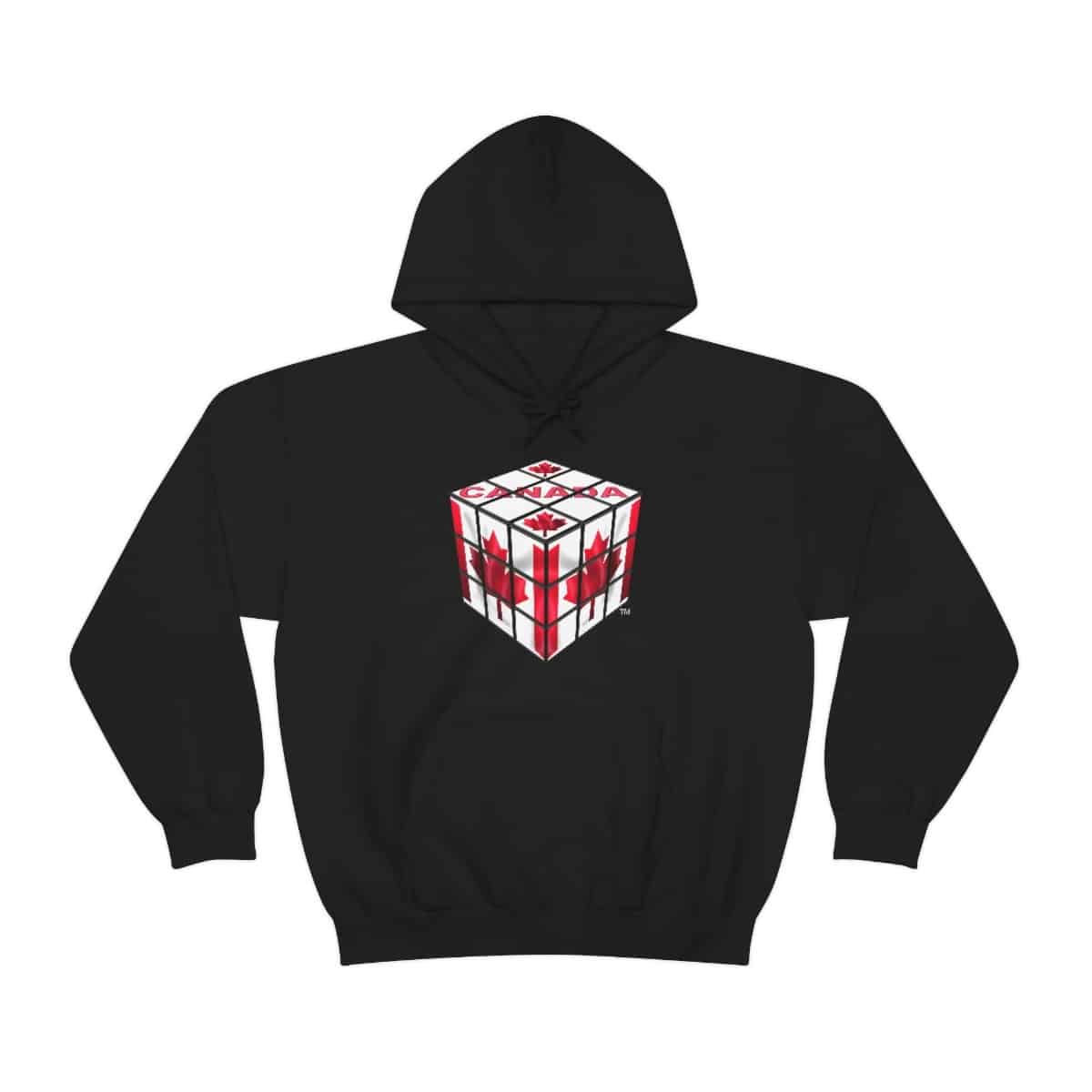 Canadian Flag - Rubik's Cube Hoodie Sweatshirt (Adult Sizes) - Image 25