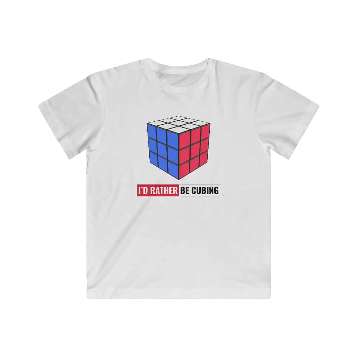 I'd Rather Be Cubing (Youth Sizes) Rubik's Cube T-Shirt - Image 2