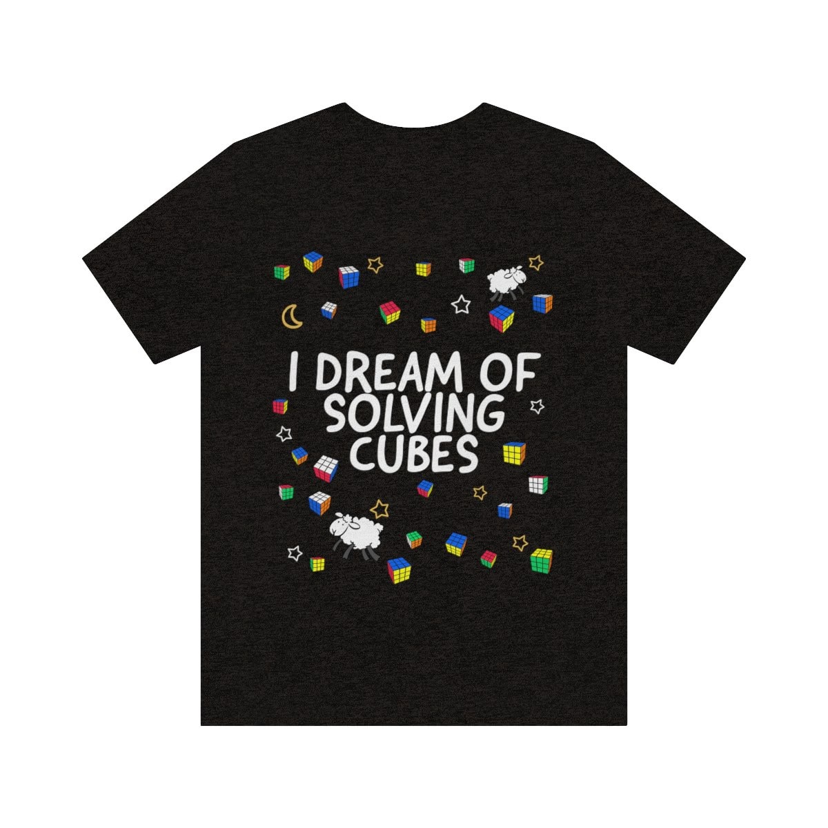 I Dream of Solving Cubes Shirt (Adult Sizes) Rubik's Cube Shirt - Image 5