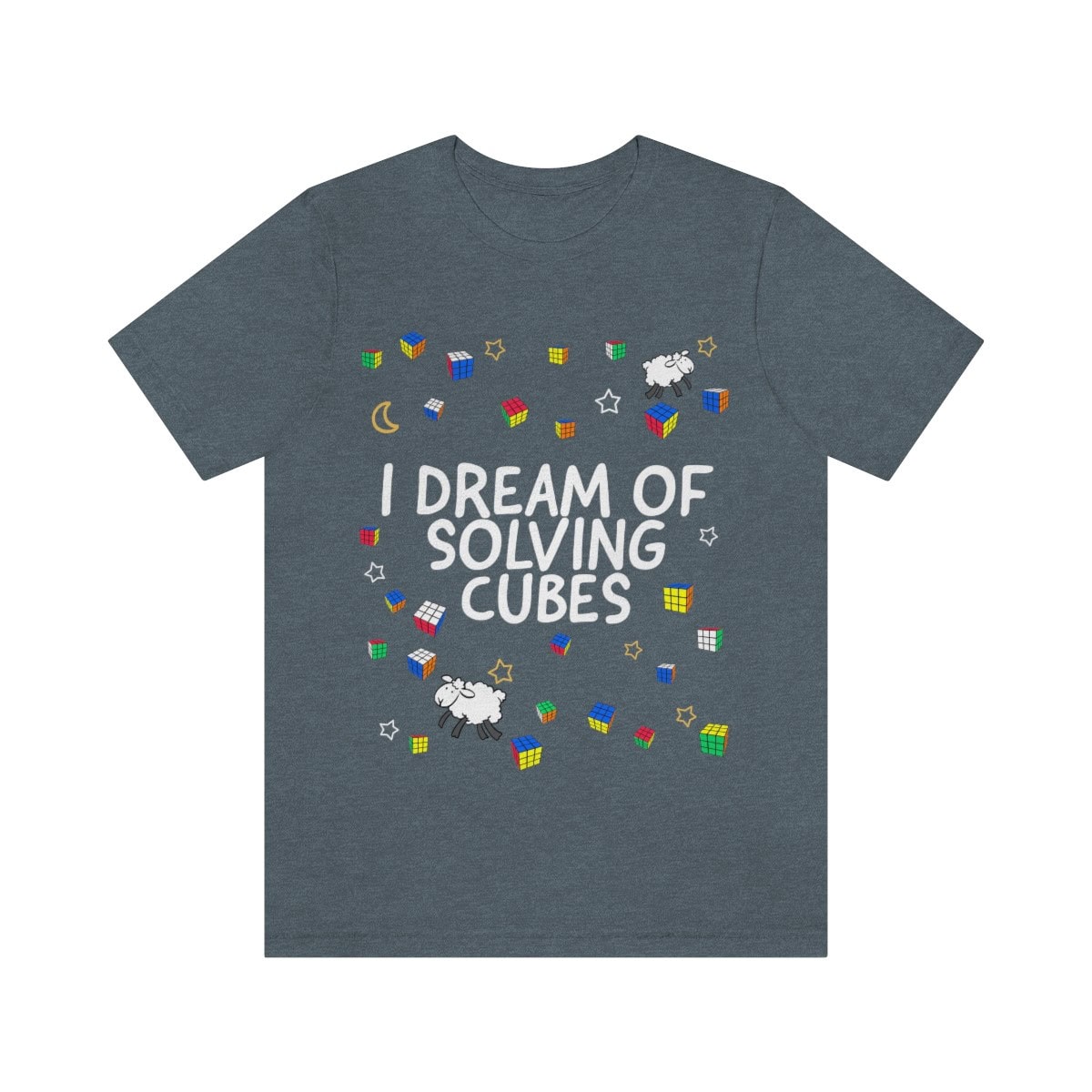 I Dream of Solving Cubes Shirt (Adult Sizes) Rubik's Cube Shirt - Image 9
