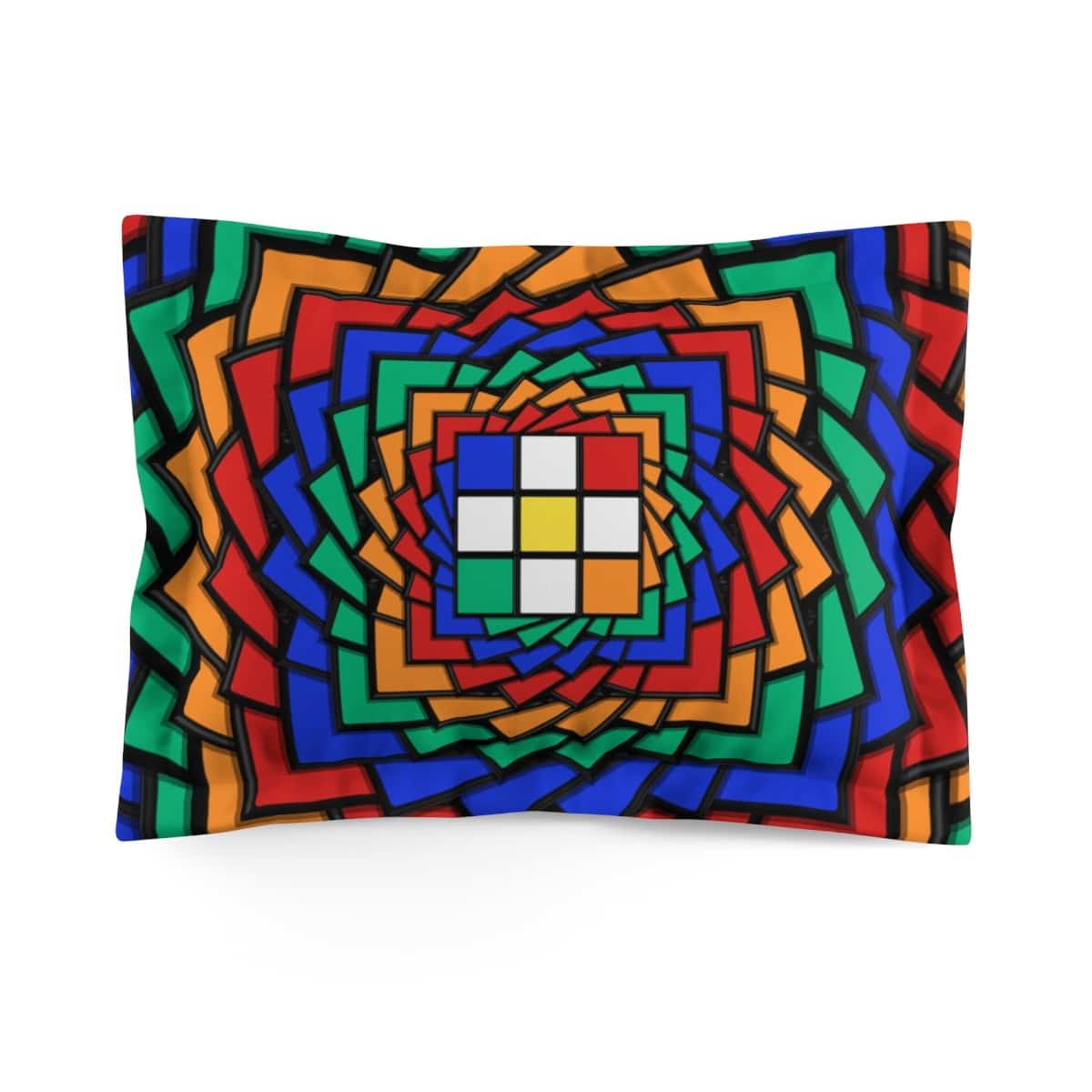 Rubik's Cube Pillow Sham Daisy