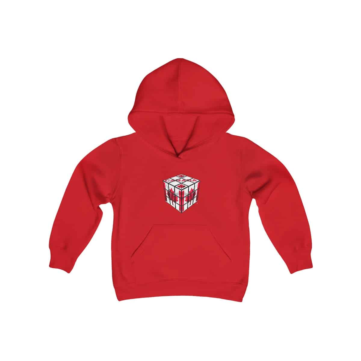 Rubik's Cube Hoodie Sweatshirt Canada Flag Youth