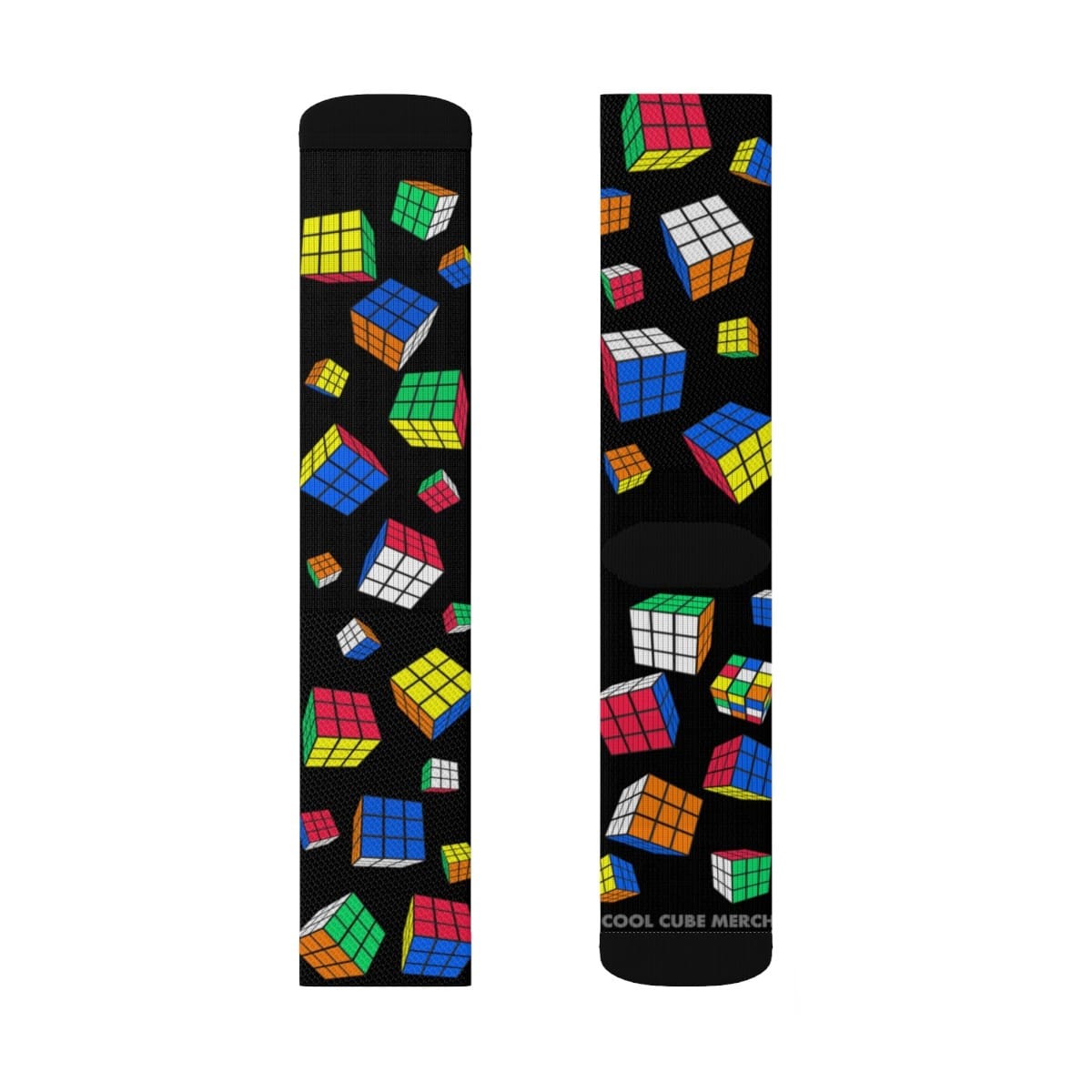All Over Cubes - Rubik's Cube Socks Black (Adult) - Image 4