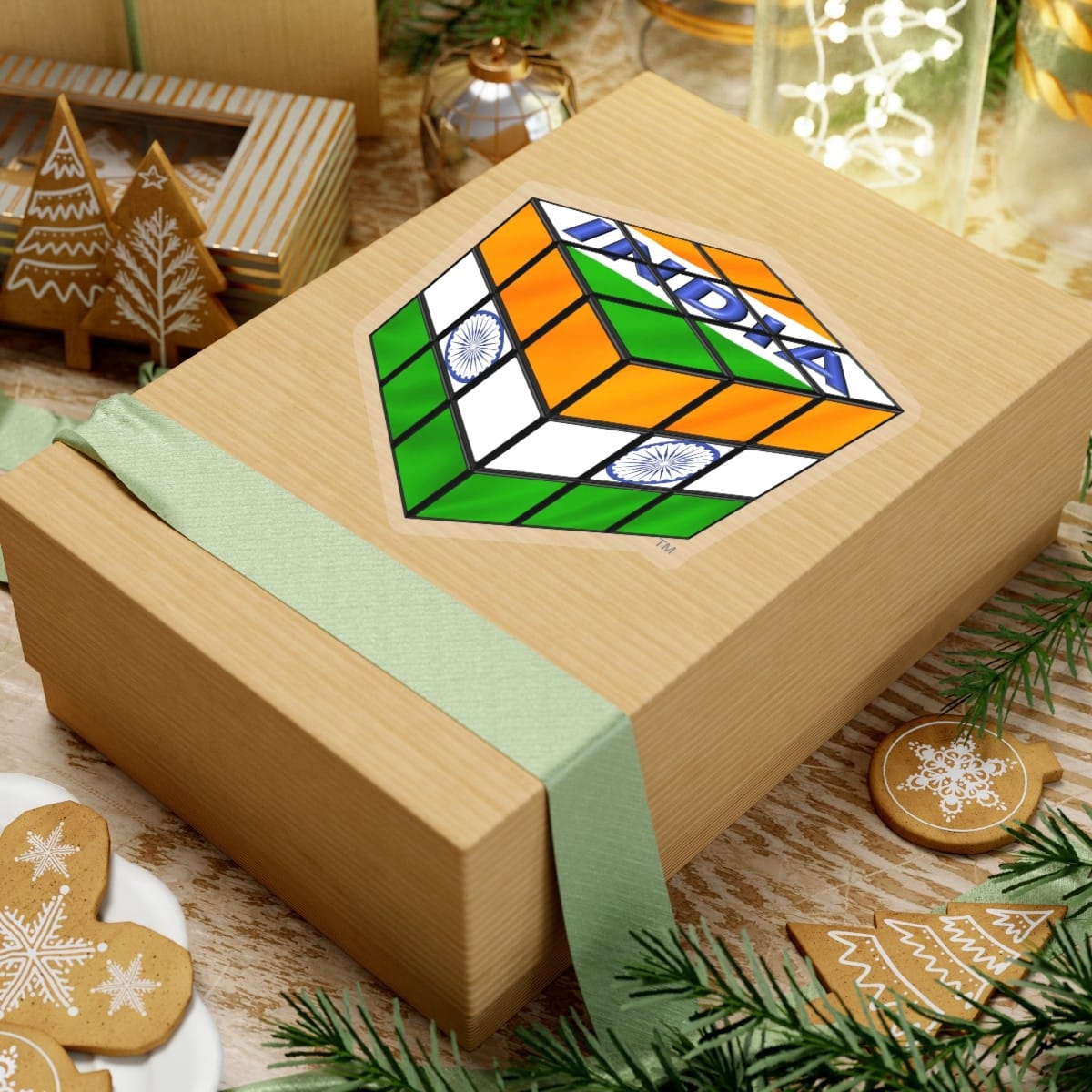 Indian Flag Rubik's Cube Sticker - Image 19