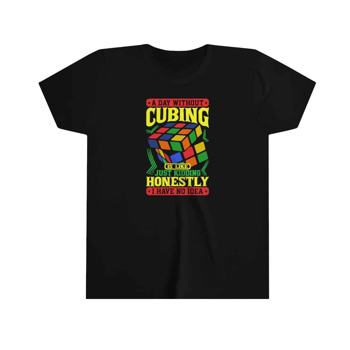 A Day Without Cubing T-Shirt Rubik's Cube Shirt (Youth Sizes) - Image 2