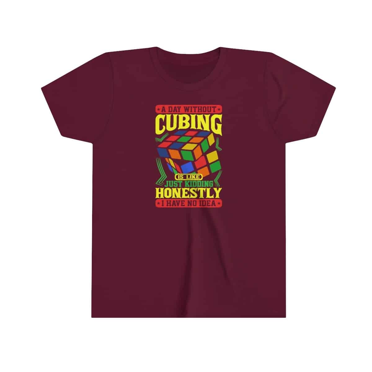 A Day Without Cubing T-Shirt Rubik's Cube Shirt (Youth Sizes) - Image 6